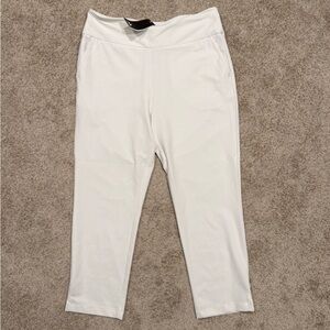 Women’s Size Large Adidas Golf Pants White Ankle IP4287